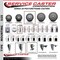 Service Caster 4'' Gray Poly Wheel Swivel 7/16'' Grip Ring Stem Caster Set 2 Brakes, 4PK SCC-GR20S414-PPUB-TLB-716138-2-S-2 - alternate 3